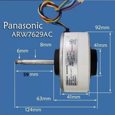 Мотор за вътрешен вентилатор на Panasonic ARW7629AC Мотор за вътрешен вентилатор на Panasonic ARW7629AC