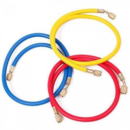 Маркуч за фреон 1/4", дължина 150 cm ЖЪЛТ, R22, R134
