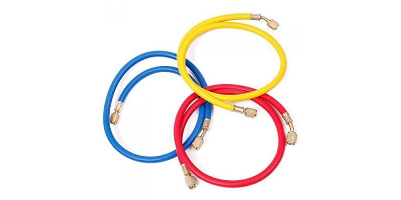 Маркуч за фреон 1/4", дължина 150 cm ЖЪЛТ, R22, R134