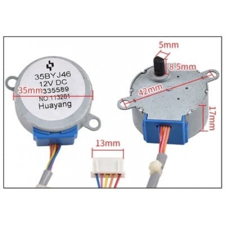Стъпково моторче за клапа на климатик 35BYJ46 12V DC