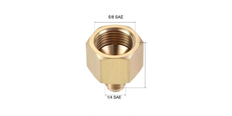 Адаптор - редукция за медни тръби 5/8" към 1/4"