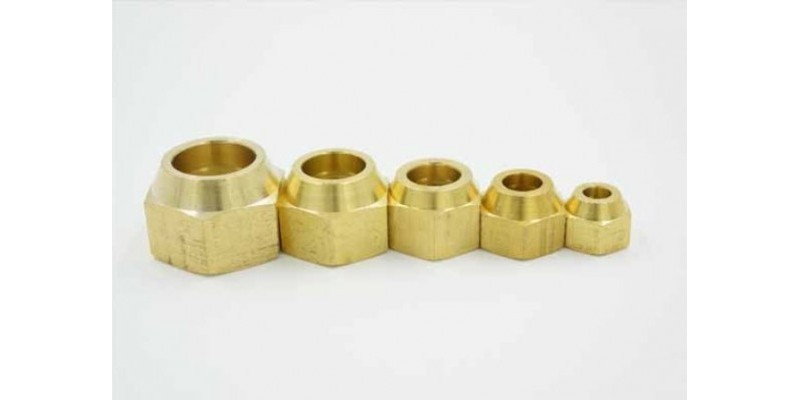 Гайка за медна тръба 3/8" (9.52мм), резба 3/8" SAE Гайка за медна тръба 3/8" (9.52мм), резба 3/8" SAE