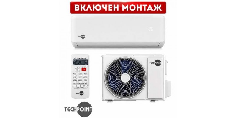 Инверторен климатик TechPoint TCP H12 MAXCOOL 12000 BTU A++/A+ Инверторен климатик TechPoint TCP H12 MAXCOOL 12000 BTU A++/A+