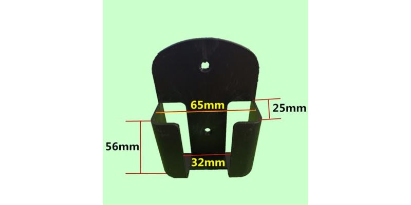 Поставка за дистанционно управление Черна 65/25mm